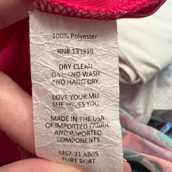 Show Me Your MuMu Flirt Skirt Hawaiian Floral Midi Skirt Size Medium - Picture 7 of 8